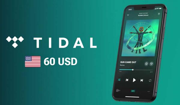 TIDAL Gift Card 60 USD