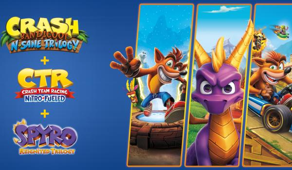 Crash Spyro plus Triple Play Bundle (Xbox)