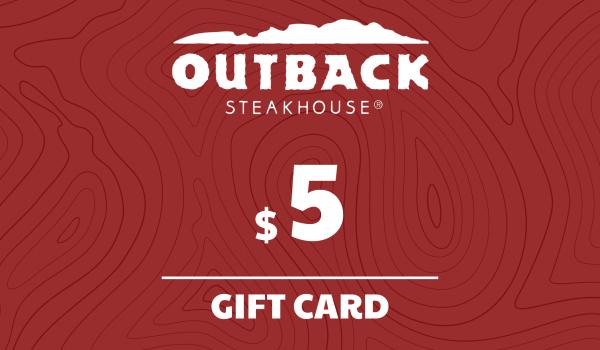 Outback Steakhouse Gift Card 5 USD