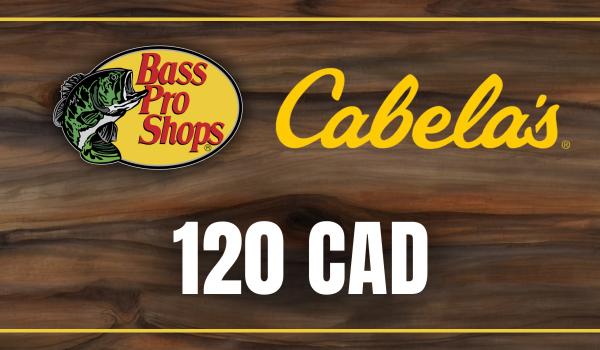 Bass Pro and Cabelas Gift Card 120 CAD