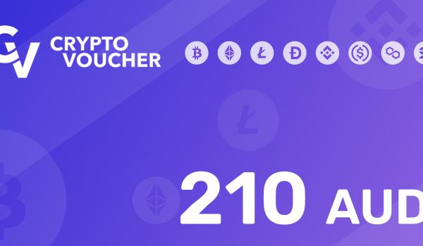 Crypto Voucher Gift Card 210 AUD