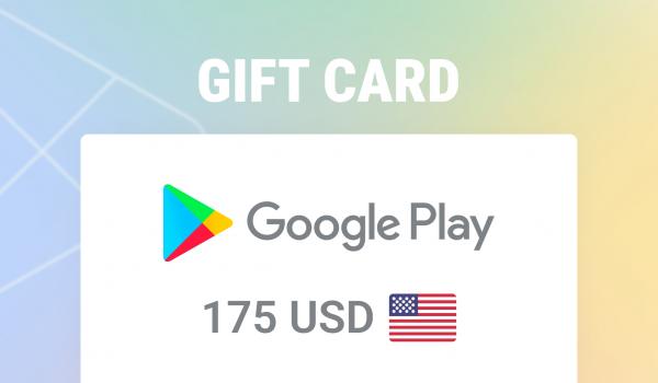 Google Play Gift Card 175 USD