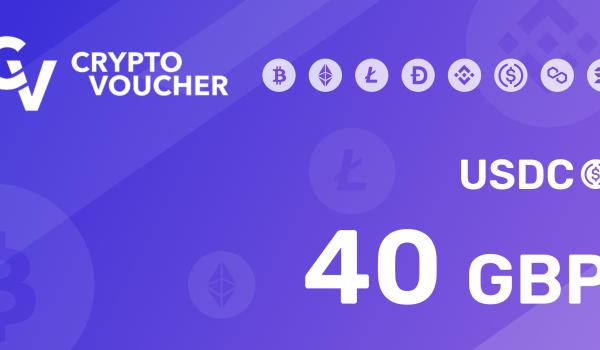 Crypto Voucher USDC 40 GBP