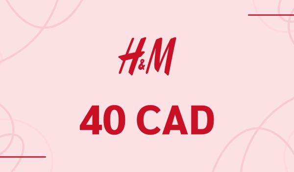 H and M Gift Card 40 CAD