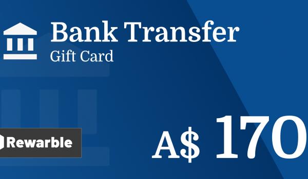 Bank Transfer Gift Card 170 AUD