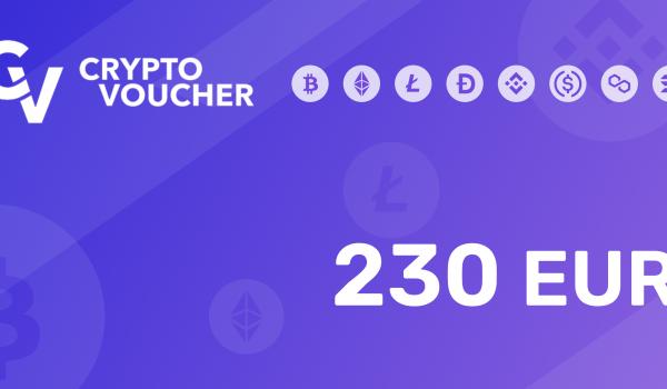 Crypto Voucher Gift Card 230 EUR