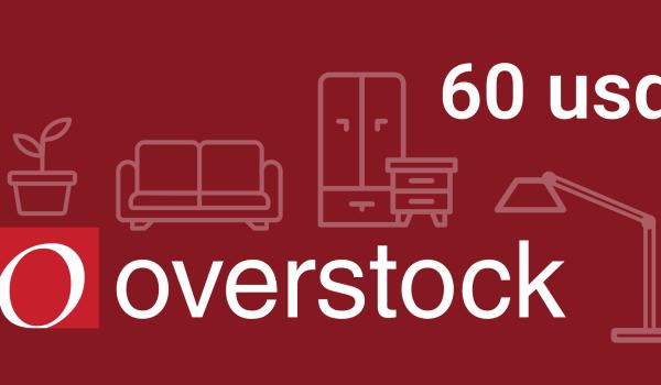 Overstock Gift Card 60 USD