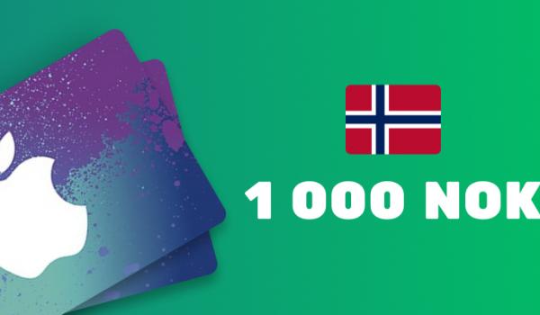 Apple iTunes Gift Card 1000 NOK