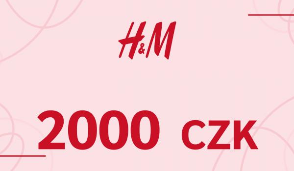 H and M Gift Card 2000 CZK