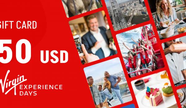 Virgin Experience Days Gift Card 50 USD