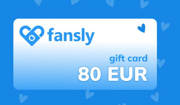Fansly Gift Card 80 EUR