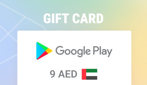 Google Play Gift Card 9 AED