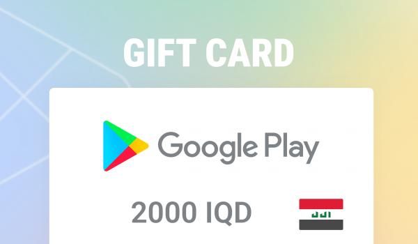 Google Play Gift Card 2000 IQD