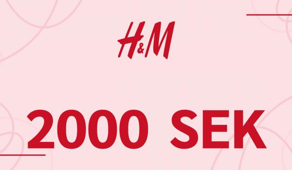 H and M Gift Card 2000 SEK