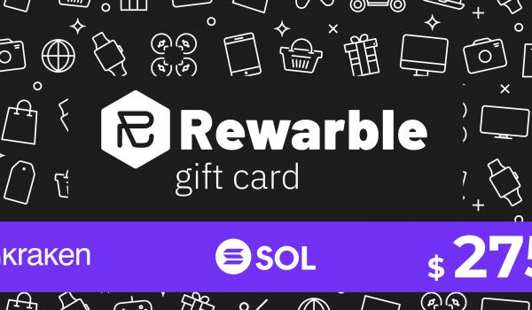 Rewarble Kraken Gift Card SOL 275 USD