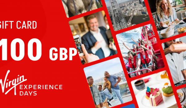 Virgin Experience Days Gift Card 100 GBP