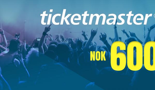 Ticketmaster Gift Card 600 NOK