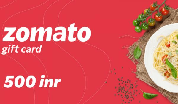 Zomato Gift Card 500 INR
