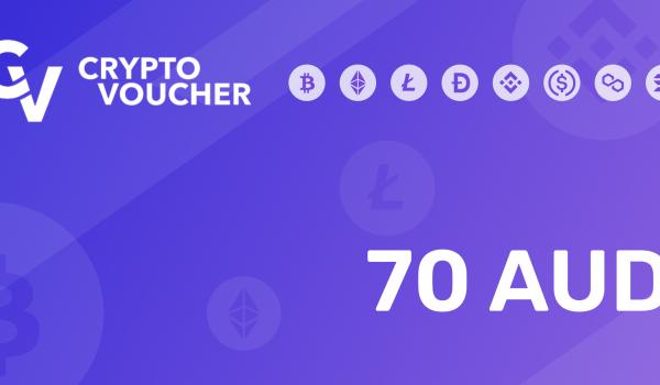 Crypto Voucher Gift Card 70 AUD