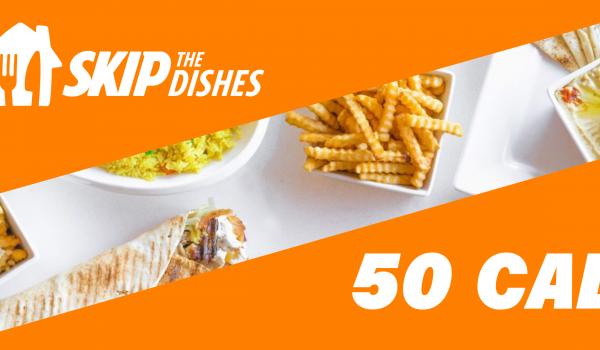 SkipTheDish Gift Card 50 CAD