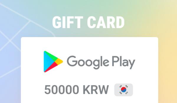 Google Play Gift Card 50000 KRW