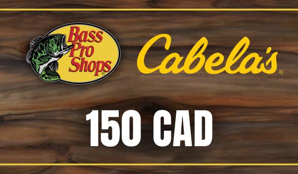 Bass Pro and Cabelas Gift Card 150 CAD