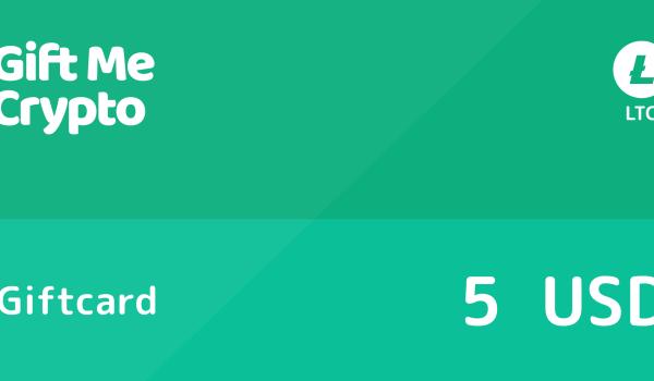 Gift Me Crypto Gift Card LTC 5 USD