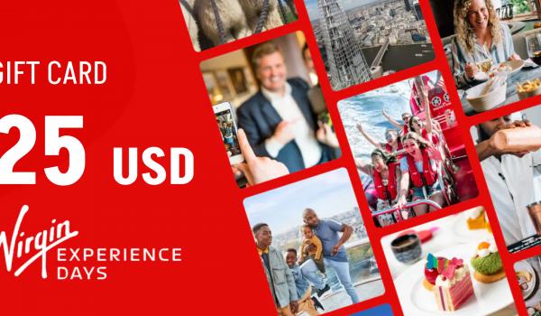 Virgin Experience Days Gift Card 25 USD