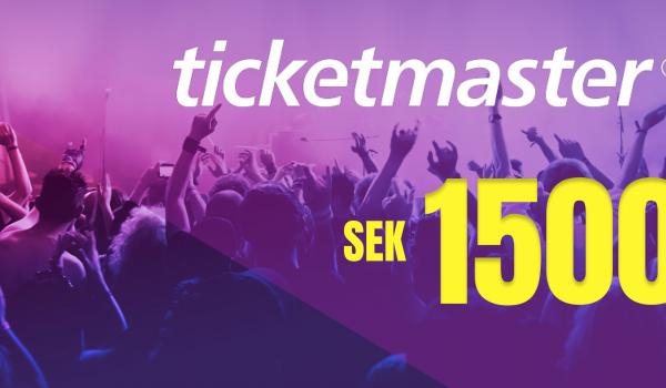 Ticketmaster Gift Card 1500 SEK