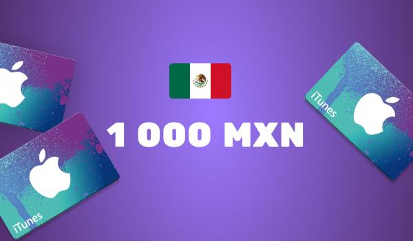 Apple iTunes Gift Card 1 000 MXN