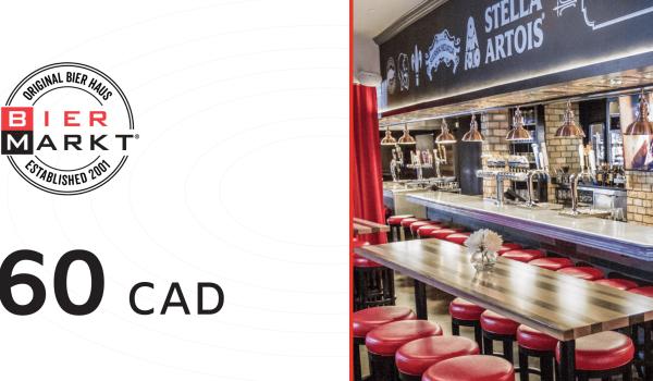 Bier Markt Gift Card 60 CAD