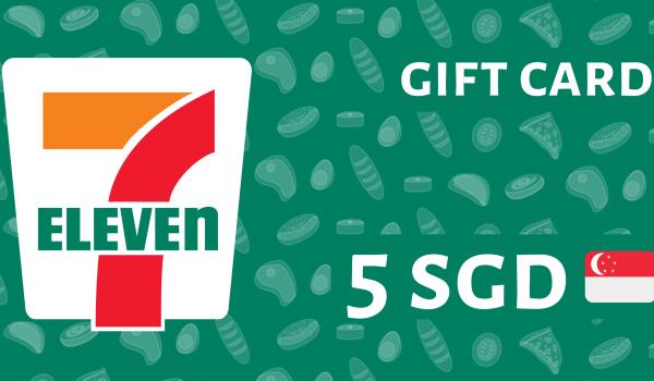 7 Eleven Gift Card 5 SGD