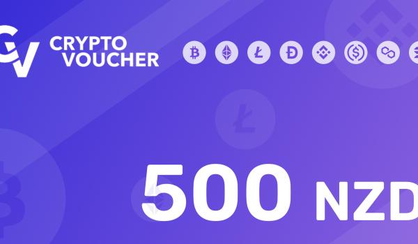 Crypto Voucher Gift Card 500 NZD
