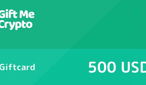 Gift Me Crypto Gift Card 500 USD