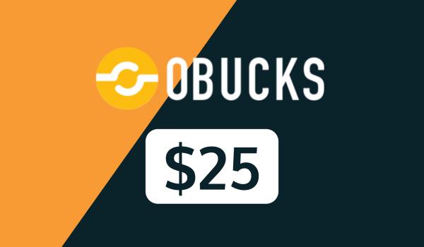 oBucks Gift Card 25 USD
