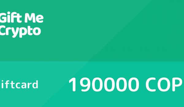 Gift Me Crypto Gift Card 190000 COP