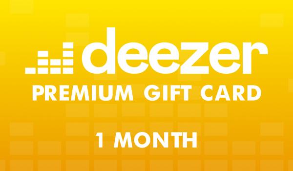 Deezer Premium Gift Card 1 Month