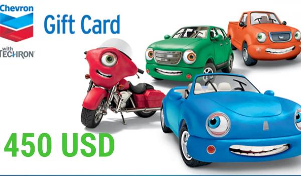 Chevron Gift Card 450 USD