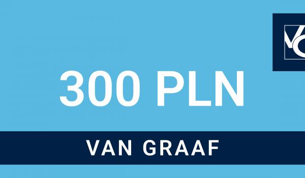 VAN GRAAF gift card 300 PLN