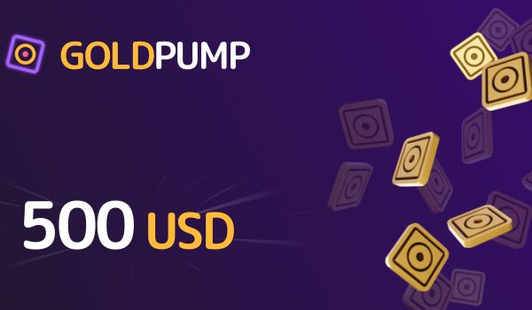 GoldPump Gift Card 500 USD