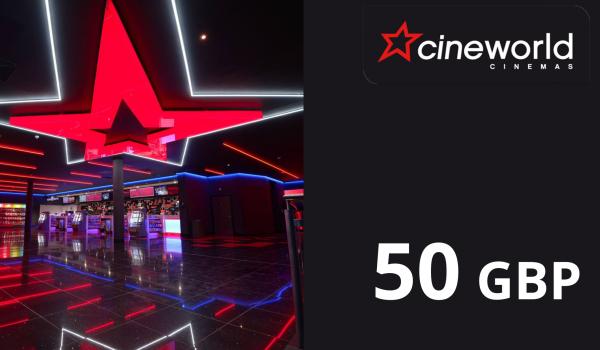 Cineworld Gift Card 50 GBP