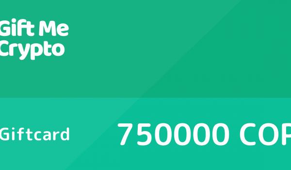 Gift Me Crypto Gift Card 750000 COP