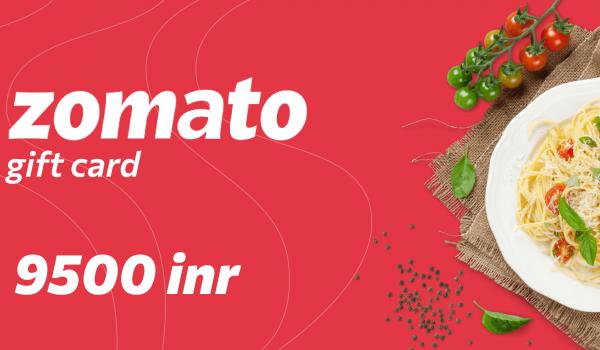 Zomato Gift Card 9500 INR