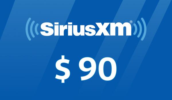 SiriusXM Gift Card 90 USD