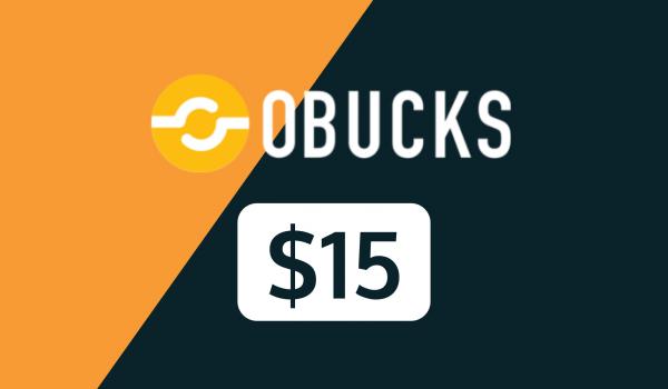 oBucks Gift Card 15 USD