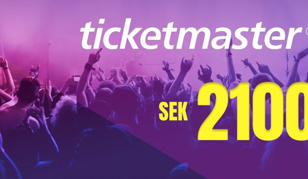 Ticketmaster Gift Card 2100 SEK