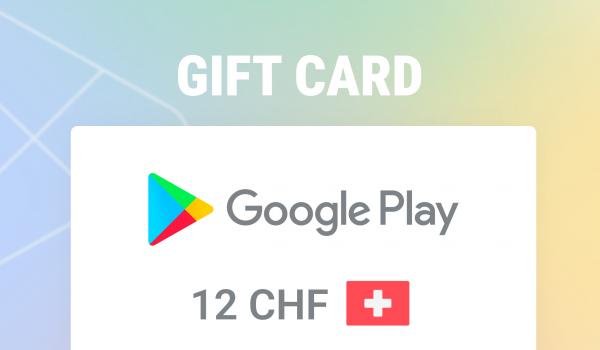 Google Play Gift Card 12 CHF