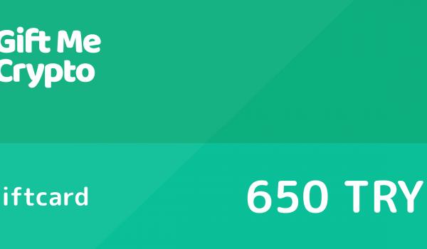 Gift Me Crypto Gift Card 650 TRY
