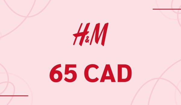 H and M Gift Card 65 CAD