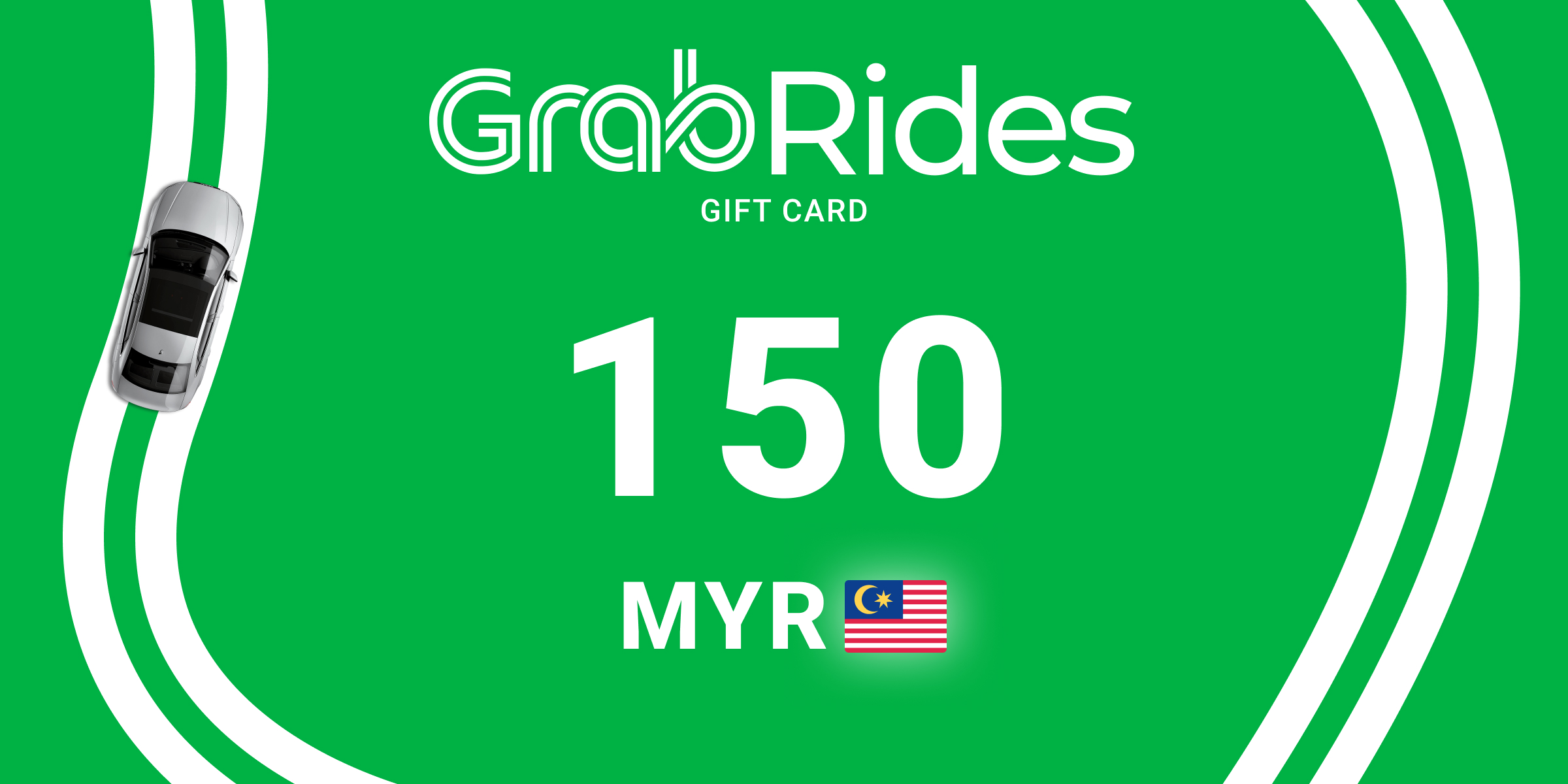 Grab Rides Gift Card 150 MYR